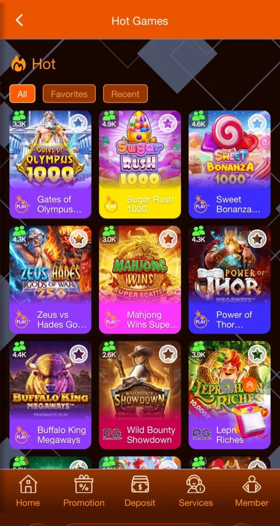 Bet888 Game List
