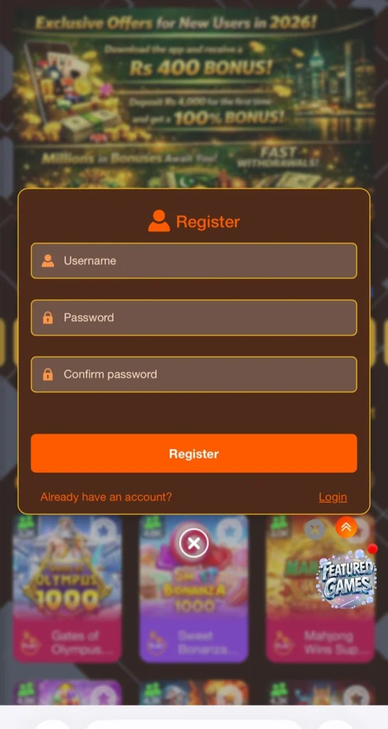 Bet888 Game Register