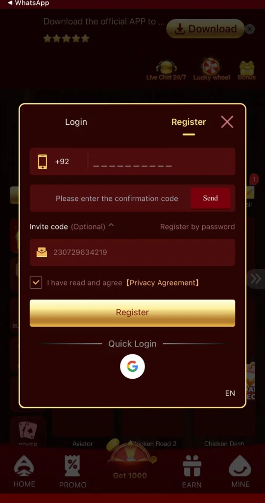SV777 Game Register