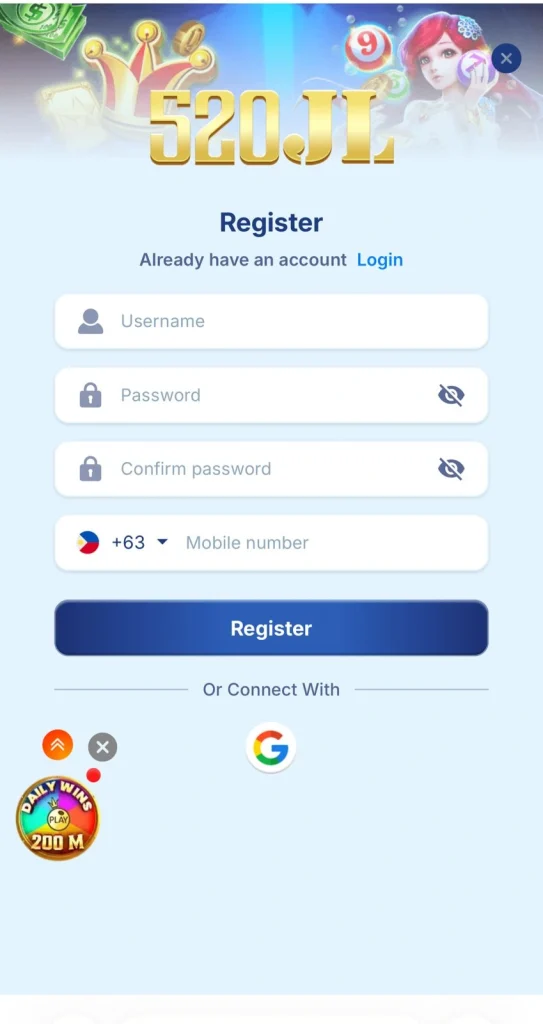 520JL Game Register