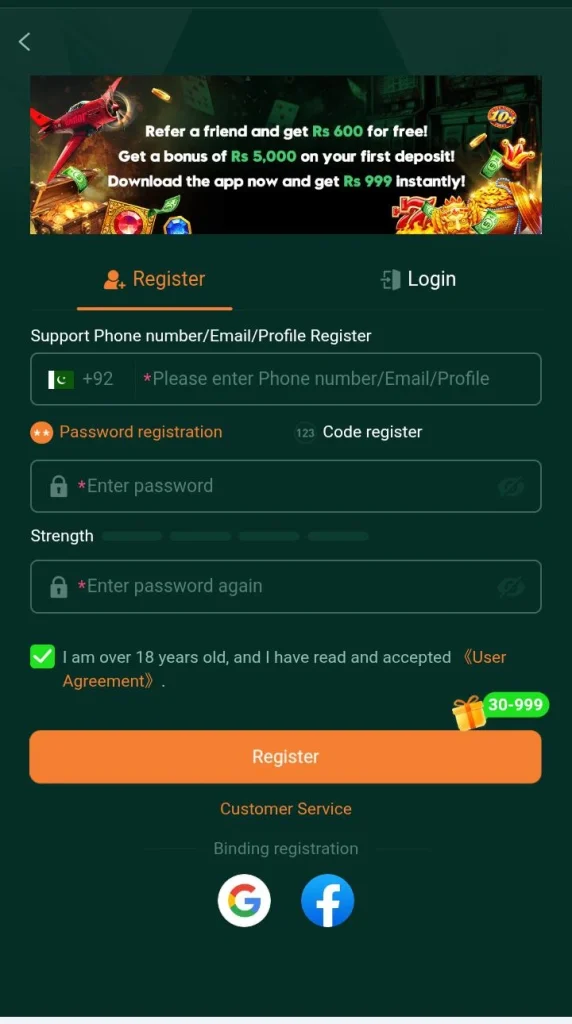 Bet QQ Game Register