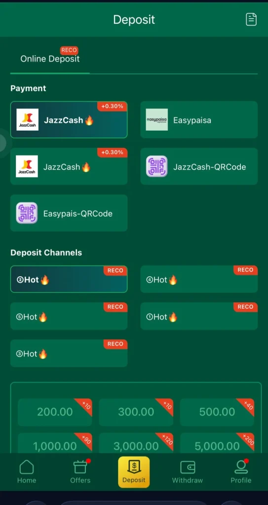 EU777 Game Deposit