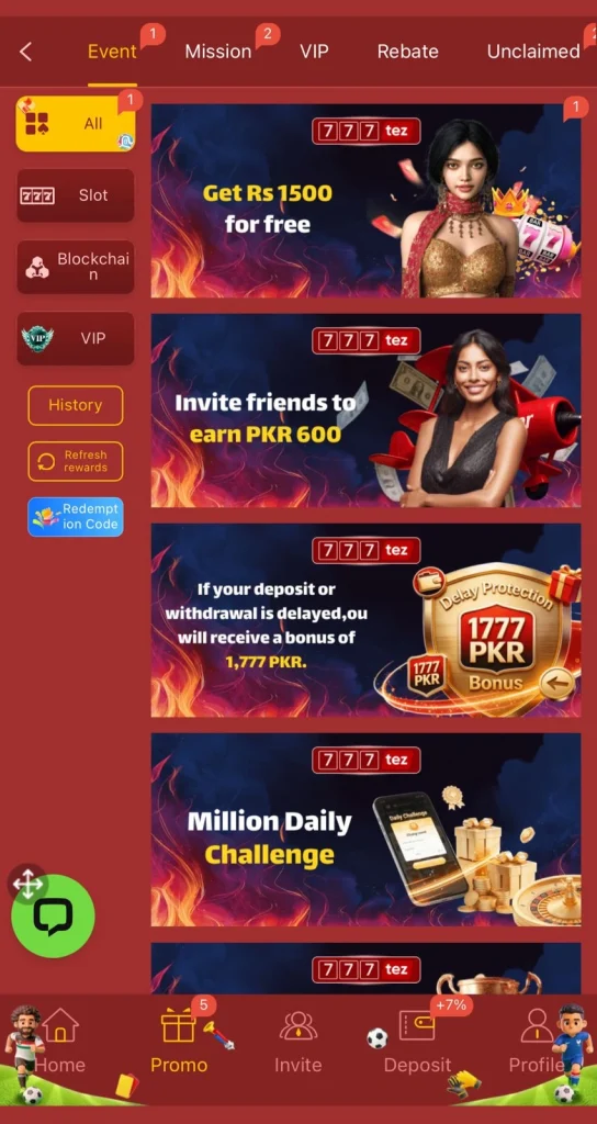 777tez Game Bonuses