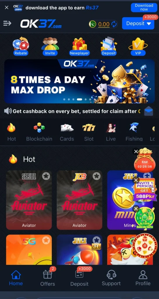 BRO 444 Game Interface Screenshot