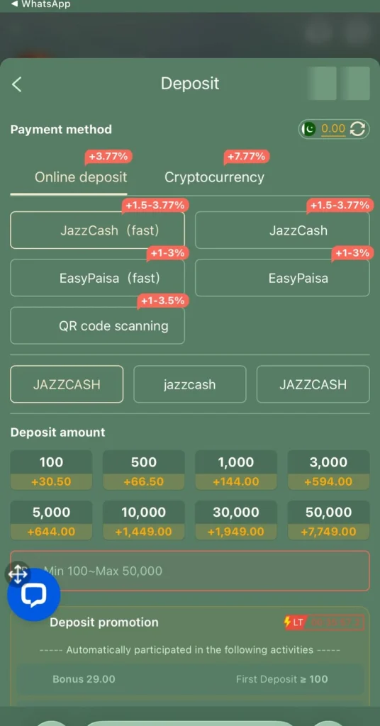 777 Stake Game Deposit