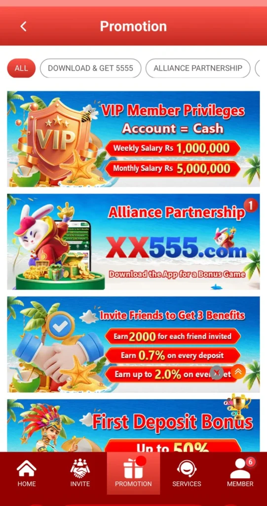 5555 bet Game Bonuses