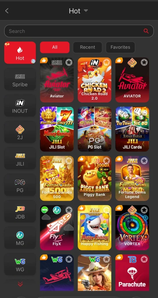 Fly33 Game List