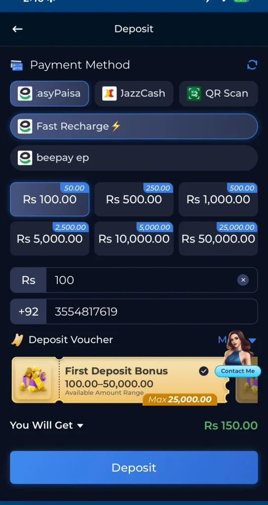 56MVP Game Deposit