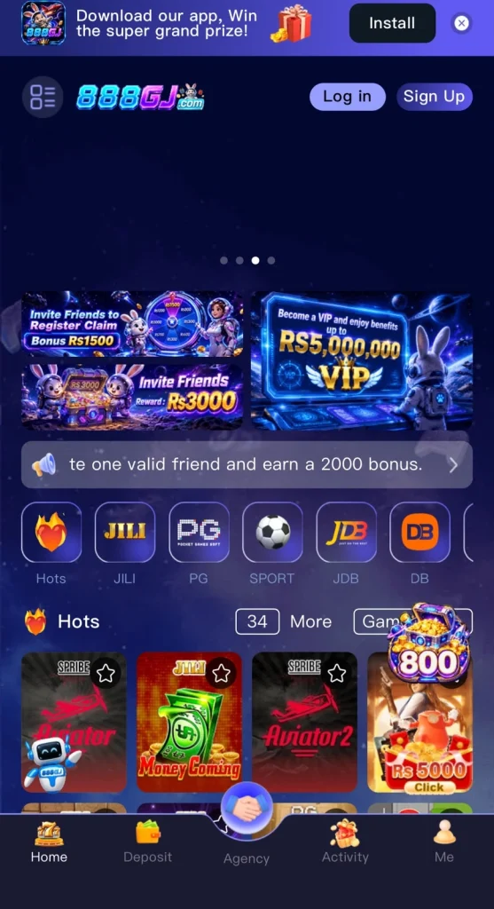 888GJ Game Interface Screenshot