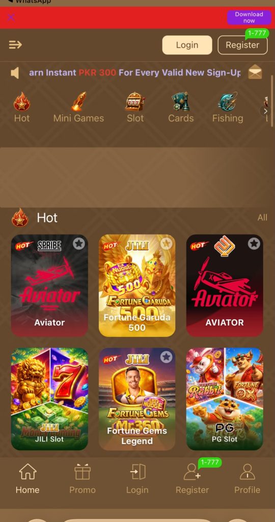 PKRONE Game Interface SCreenshot
